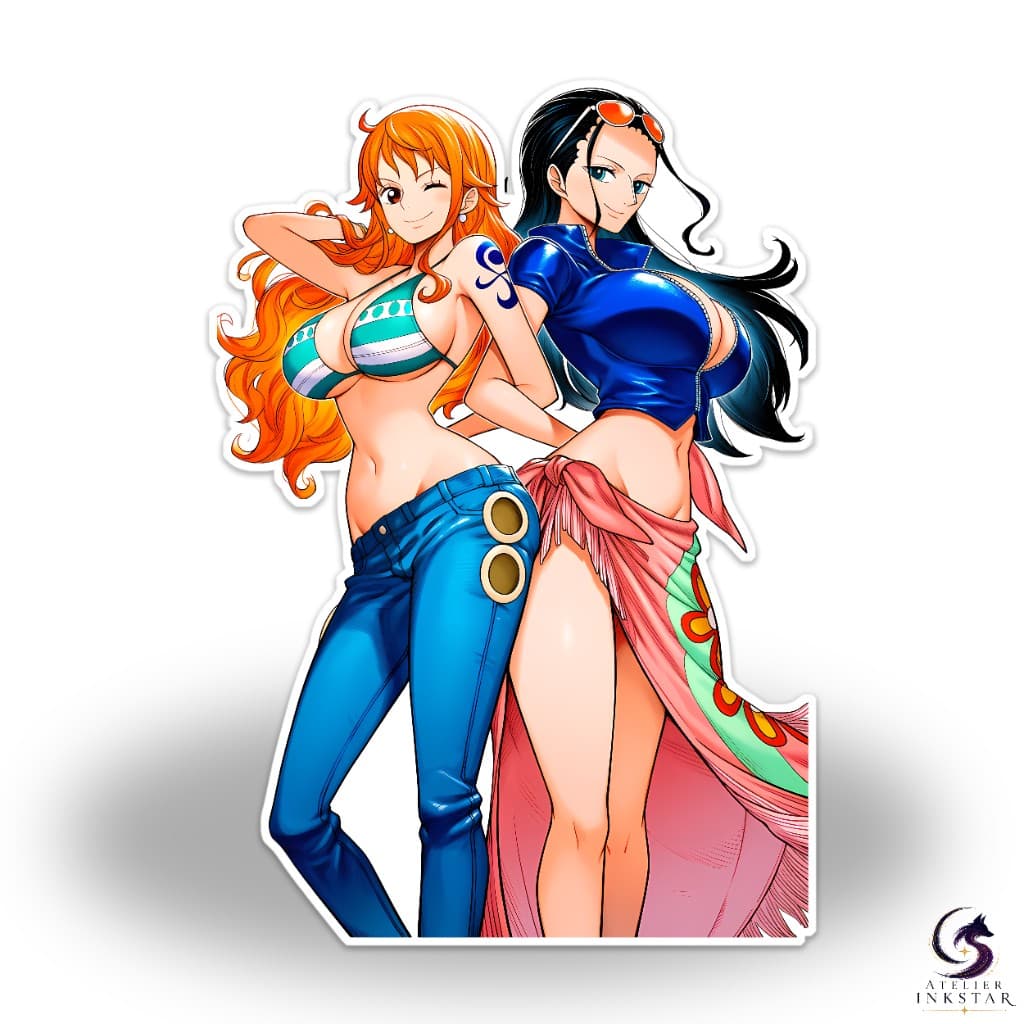 Nami & Robin — Nami & Robin vinyl sticker
